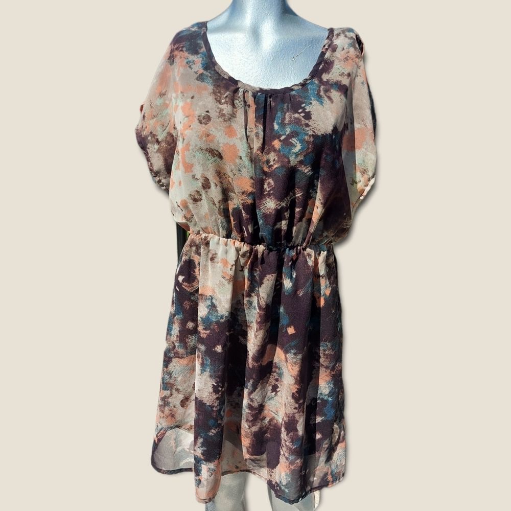 Olive & Oak Earthy Tone Sheath Dress Medium